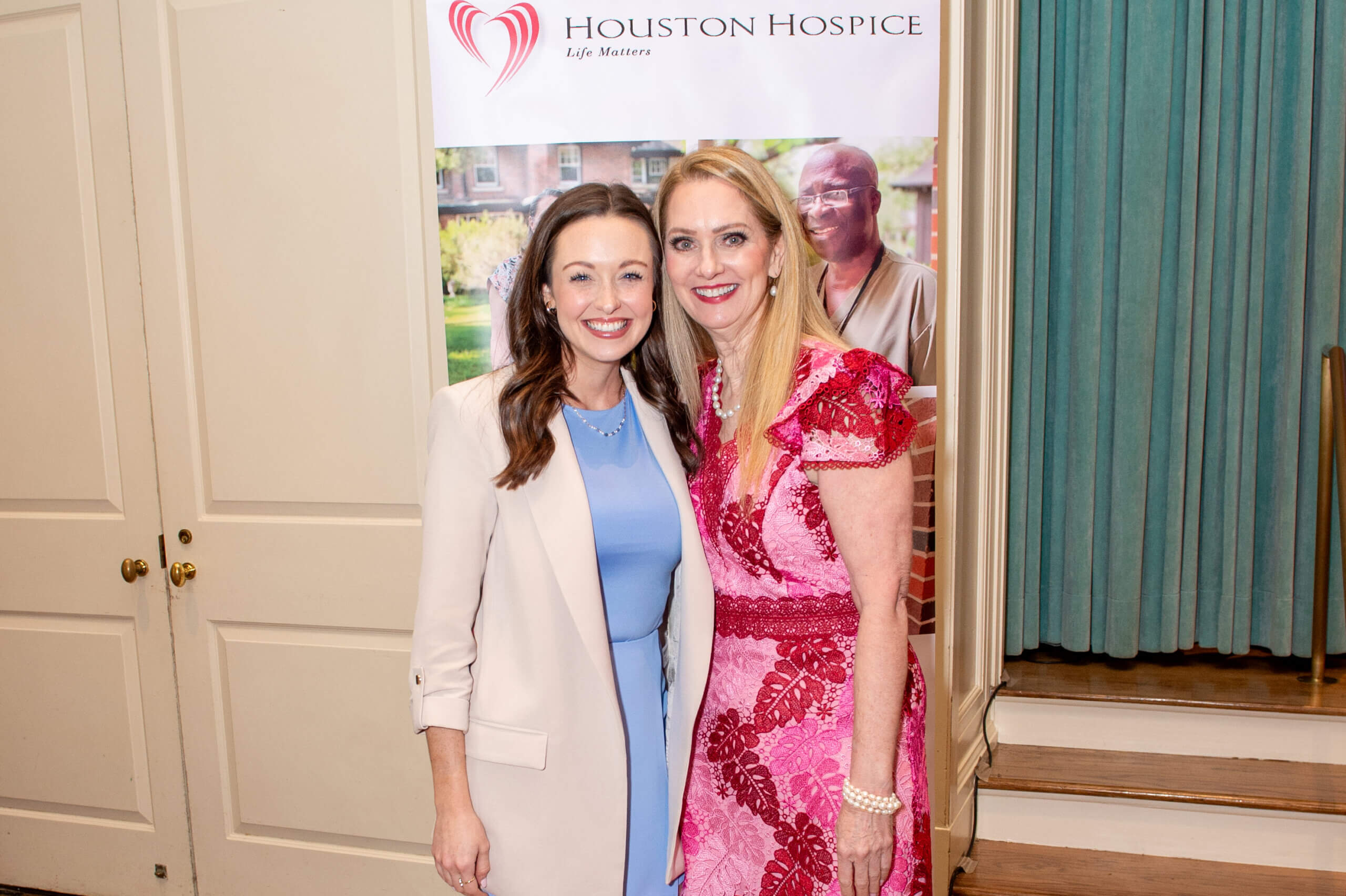 Nurse Hadley pictured with Rana McClelland, Houston Hospice president and CEO